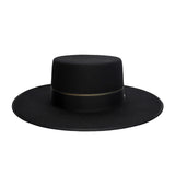 Fernandez y Roche Bolero in Black Wool Sevillian Hat Made in Spain in #color_