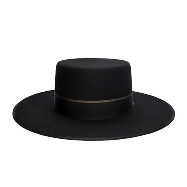 Fernandez y Roche Bolero in Black Wool Sevillian Hat Made in Spain in #color_