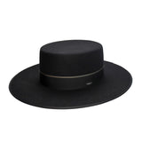 Fernandez y Roche Bolero in Black Wool Sevillian Hat Made in Spain in Black #color_ Black