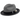 Montique Landon Two-Toned Polybraid Straw Fedora in Black #color_ Black