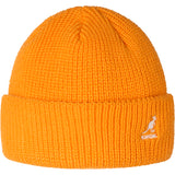 Kangol Cardinal 2-way Beanie Double Branded Beanie in Electric Kumquat OSFM #color_ Electric Kumquat OSFM