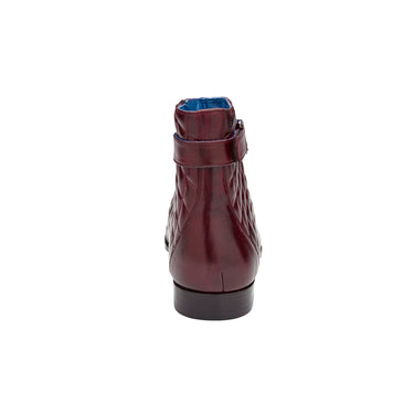 Belvedere Libero in Antique Dark Burgundy Genuine Ostrich Leg Quilted Leather Boots in #color_