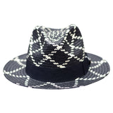 Bruno Capelo Malibu Cross-Stitch Shantung Straw Fedora in #color_