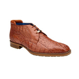 Belvedere Marcello in Cognac Hornback Caiman Ankle Boots in #color_