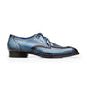 Belvedere Primo in Antique Blue Safari Alligator & Leather Oxfords in Antique Blue Safari #color_ Antique Blue Safari