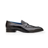 Belvedere Tornado in Black American Alligator and Italian Calf Leather Loafers in Black #color_ Black