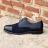 DapperFam Vero in Black / Navy Men's Italian Leather & Lux Suede Derby in Black / Navy #color_ Black / Navy