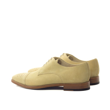 DapperFam Vero in Sand Men's Lux Suede Derby in #color_