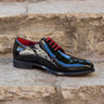 DapperFam Vero in Black Men's Italian Patent Leather Derby in Black #color_ Black