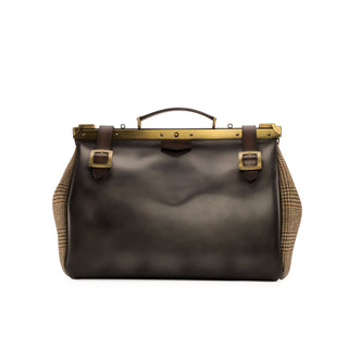 DapperFam Luxe Men's Doctor Bag in Tweed Sartorial in #color_