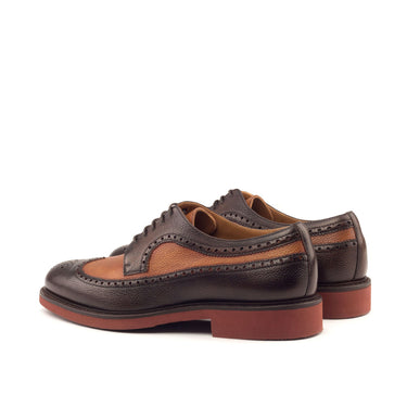 DapperFam Zephyr in Cognac / Dark Brown Men's Italian Full Grain Leather Longwing Blucher in #color_