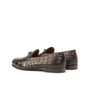 DapperFam Marcello in Dark Brown Men's Italian Leather Belgian Slipper in #color_