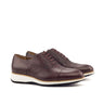 DapperFam Rafael in Burgundy Men's Italian Pebble Grain Leather Oxford in Burgundy #color_ Burgundy