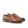 DapperFam Vero in Cognac Men's Italian Leather Derby in Cognac #color_ Cognac