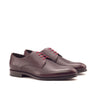 DapperFam Vero in Burgundy Men's Italian Full Grain Leather Derby in Burgundy #color_ Burgundy