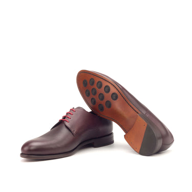 DapperFam Vero in Burgundy Men's Italian Full Grain Leather Derby in #color_