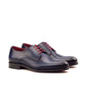 DapperFam Vero in Navy Men's Italian Leather Derby in Navy #color_ Navy