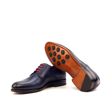 DapperFam Vero in Navy Men's Italian Leather Derby in #color_