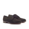 DapperFam Vero in Dark Brown Men's Lux Suede Derby in Dark Brown #color_ Dark Brown