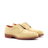 DapperFam Zephyr in Sand Men's Lux Suede Longwing Blucher in Sand #color_ Sand