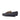 DapperFam Marcello in Black / Dark Grey Men's Flannel Belgian Slipper in #color_