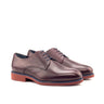 DapperFam Vero in Burgundy Men's Italian Full Grain Leather Derby in Burgundy #color_ Burgundy