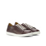 DapperFam Rivale in Burgundy Men's Italian Leather Trainer in Burgundy #color_ Burgundy