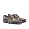 DapperFam Vero in Brown / Khaki Men's Hand-Painted Patina Derby in Brown / Khaki #color_ Brown / Khaki