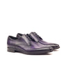 DapperFam Vero in Purple Men's Hand-Painted Patina Derby in Purple #color_ Purple